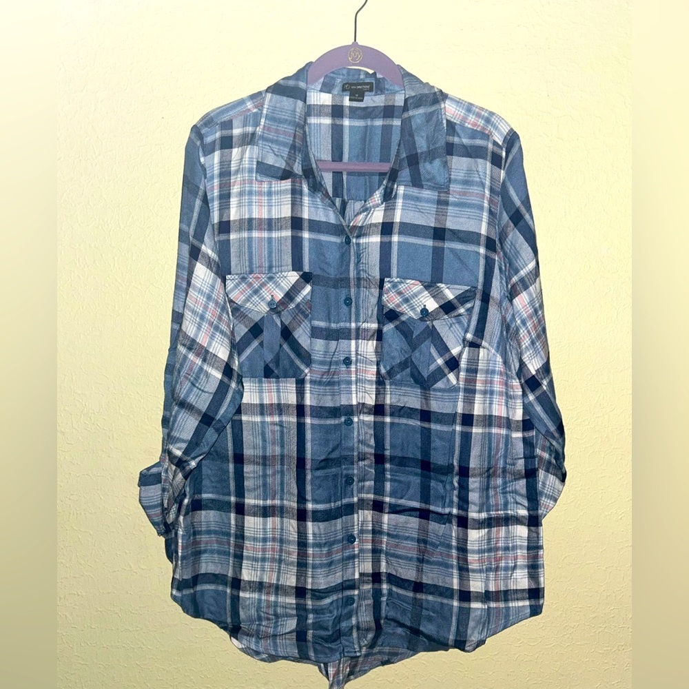 New Directions curvy Casual fashion shirt